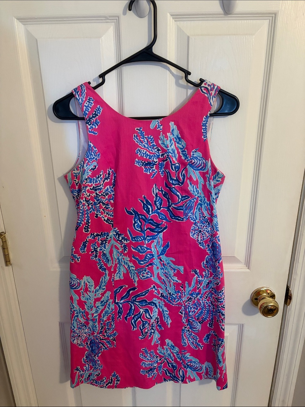 Lilly Pulitzer Pink Floral Sleeveless Shift Dress